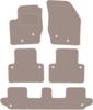 Beige Velours-Fußmatten für: Volvo XC90 I SUV 7-Sitzer (2002-2014)