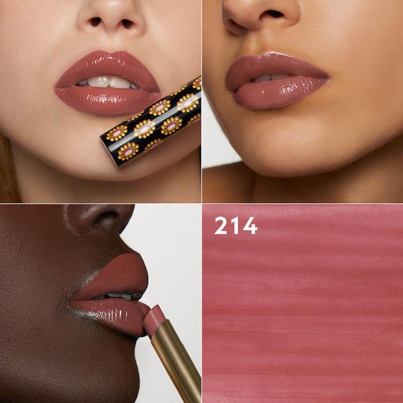 Gucci Rouge De Beauté Brillant,Moisturising, Plumping,Long-lasting Shine Lipstick