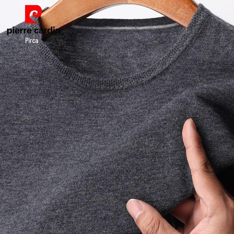 Pierre Cardin Men's 100% Pure Wool Short Sleeve Round Neck Sweater