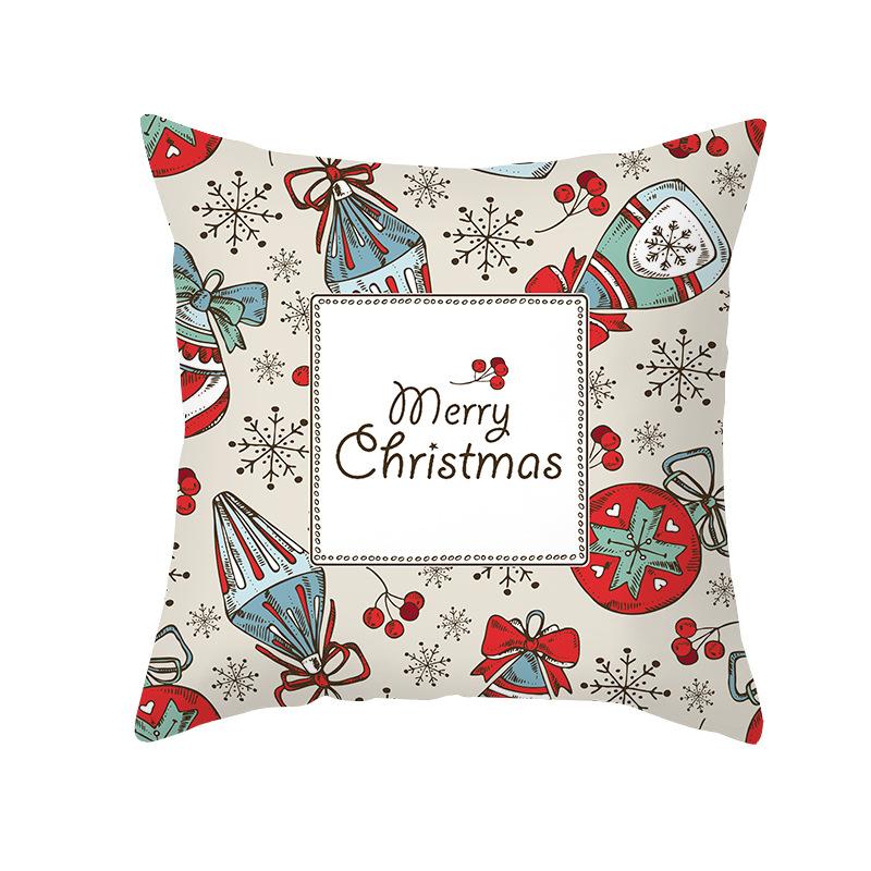 

Новая серия светлых цветов Рождественская персиковая бархатная наволочка из кожи Наволочка в скандинавском стиле Рождественский подарок 45 * 45Cm (excluding pillow core)