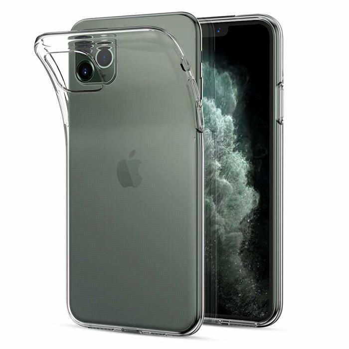 Coque et tour de cou pour iPhone 11 PRO MAX - TPU Souple Transparent Cordon Noir réglable Phonillico®