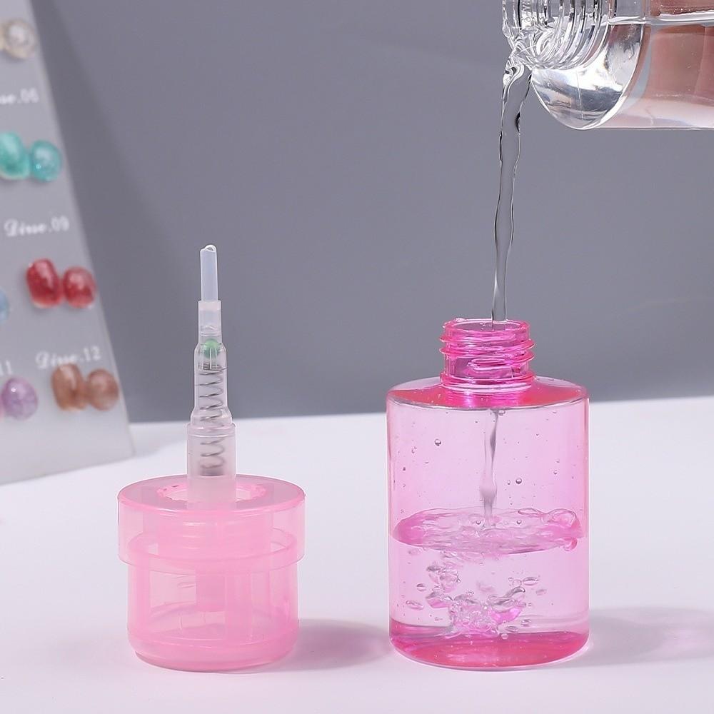 Plastic Refillable Bottles Push-type Makeup Remover Bottle Pump Dispenser Bottle For Nail Polish