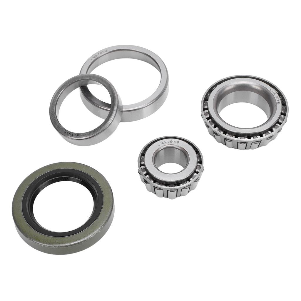 5PCS Trailer Wheel Bearing Kit Steel Alloy Trailer Axle Wheel Hub Bearings Set with Protector and Oil Seal