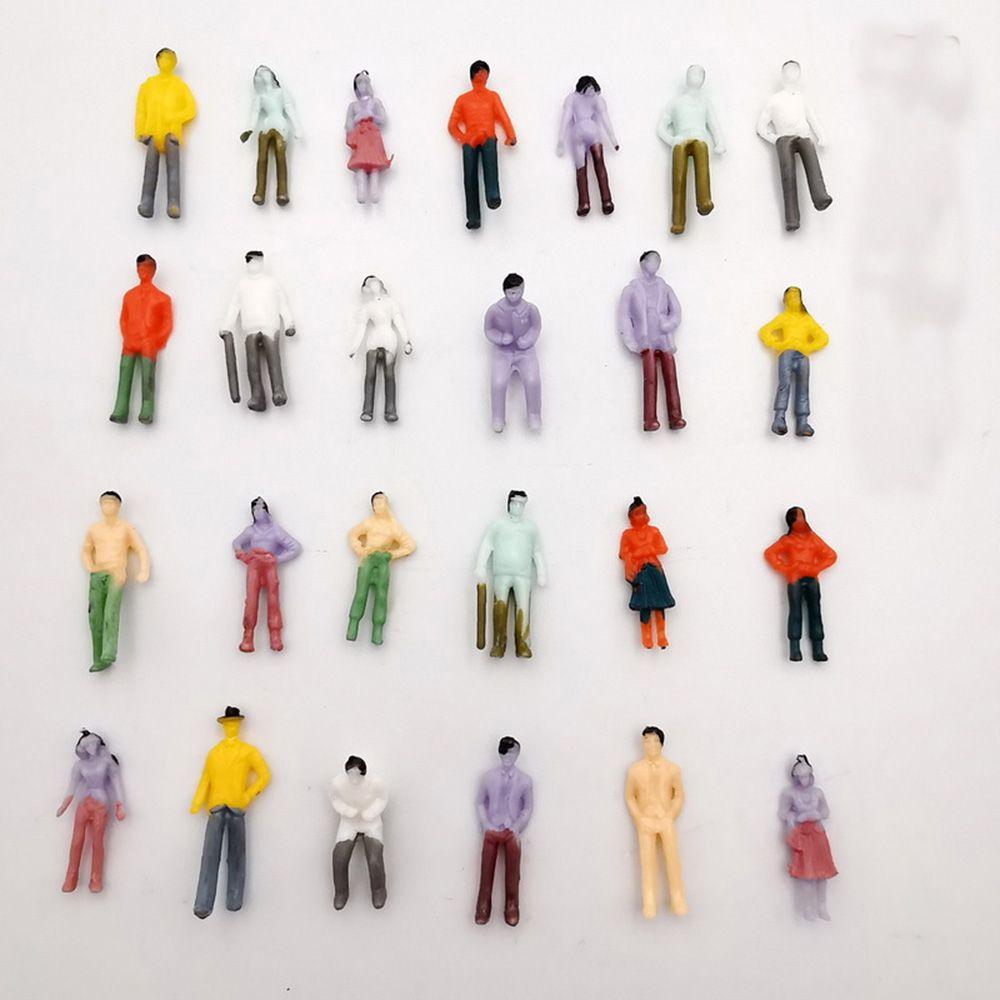 10pcs 1:25/1:30 Scale Mixed Color Model Building People Figures Passengers Train Scenery Standing People Assorted Poses