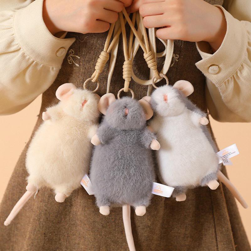 Peluche Carini e Raffinati di Ratti Animali di Peluche Morbidi Bambola Animale di Peluche Piccolo Topo Circa 20 cm Portachiavi Ciondolo Regali Divertenti