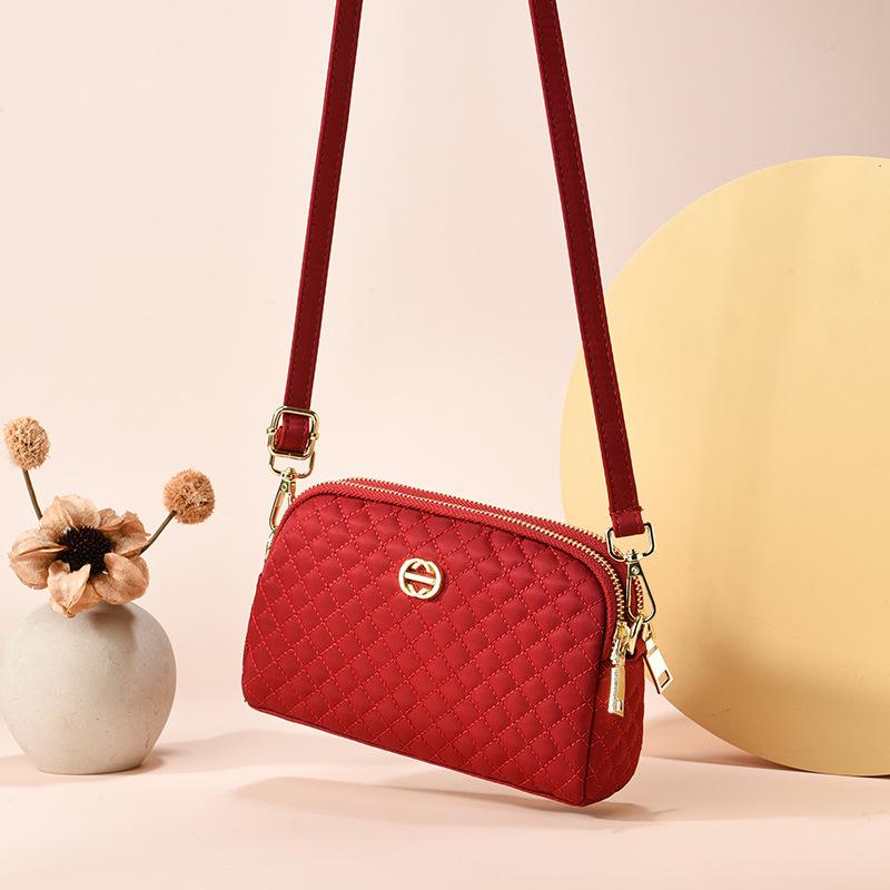 Women's Bag Oxford Cloth Mobile Phone Bag Women's Diamond Bag Mom Bag One Shoulder Messenger Bag Change Bag