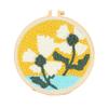 Flower Pattern Punch Needle Set Needlework Poke Needle Embroidery Kit  Educational Toys
