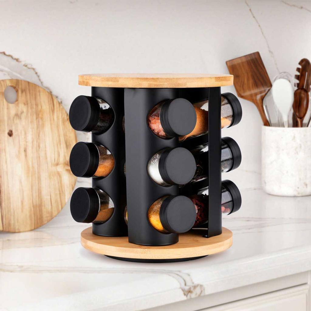 ROTATING SPICE RACK 12 CONTAINERS E-8252