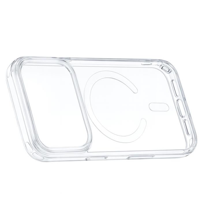 Coque pour iPhone 17 PRO MAX - PHONILLICO - Silicone Transparent - Souple - Magnétique - Classique