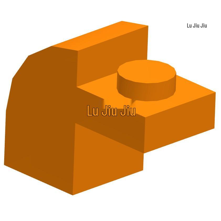 1x2x1 Curved Building Block (Compatible with Lego 6091, 50g Min Order)