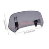 Extension de Pare-brise Universelle pour Moto Spoiler Réglable Déflecteur à Clipser pour Moto Moto Moto Cross