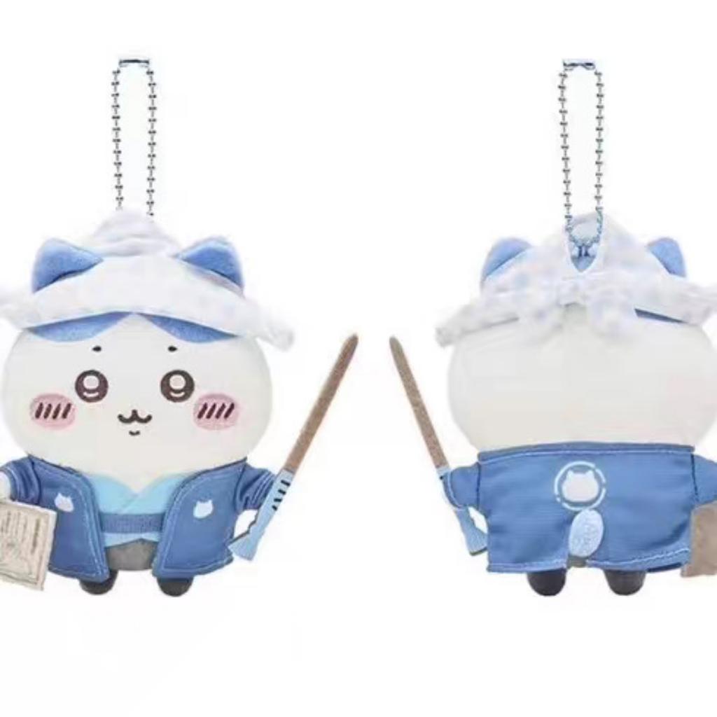 Plush Keychain Soft Cartoon Doll Small Hanging Pendant Stuffed Toy Accessory for Bags Backpacks and Keys with Metal Ball Chain
