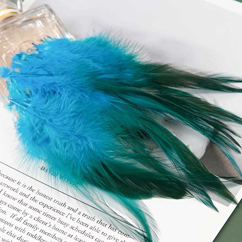 Rooster Feather 3-5inches for Crafts Grizzly Chicken Saddle Fly Tying Feather Dream Cather Jewelry Earring Accessory