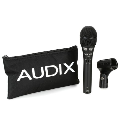 AUDIX VX5 Handheld Condenser Microphone with Pad, Low-Cut Switch, Super Cardioid, Black, for Vocals, Live Performances, and Studio Recording