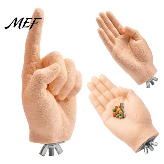 Bird Desensitization Tool Parrot Training Fake Hand Perch, Simulated Human Taming Toy Perch with Grinding Surface, Safe Anti?Bite Stand for