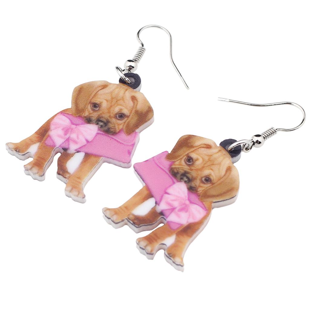 Acrylique panier chaton chat boucles d/'oreilles Dangle Fashion Pet Bijoux Pour Femmes Enfant Cadeau