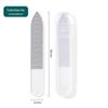 Black Tech Crystal Glass Nail File: Double-Sided Nail Shaper & Polisher for Nail Art