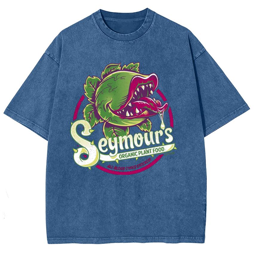 

Женская футболка в стиле хоррор с принтом цветка-каннибала, летняя, из выстиранной ткани, оверсайз, с коротким рукавом, пародийная мода, американский ретро-топ 3XL