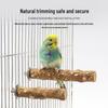 Parrot Perch Magic Claw Rest: Prickly Ash Wood Stand for Bird Cage, Claw Sharpening & Resting Accessory.