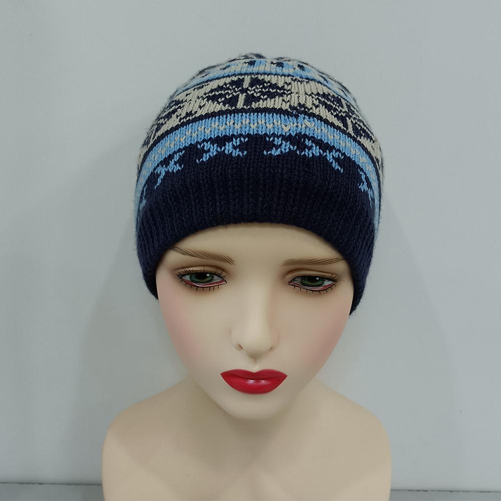 2025 Luxury Women Cable Knit Wool Acrylic Blend Pompom Hat New Detachable Raccoon Fur Character Real Rabbit Fur Pompom Knitted