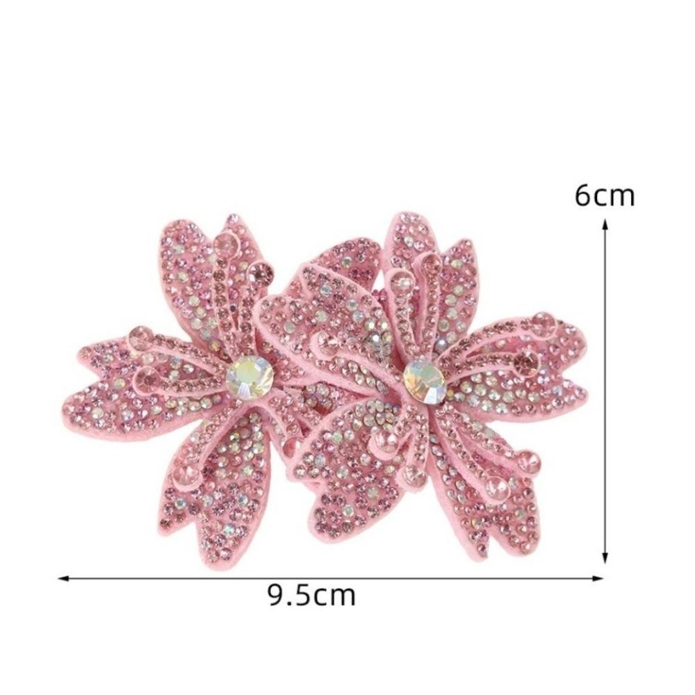 1Pairs Sparkling Flower Brooch Fabrics DIY Craft Rose Brooch Fabrics  Headband Accessories Fabrics