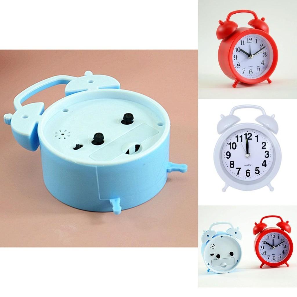 Retro Loud Alarm Clock With Double Bell Design And Silent Pointer For Sleepers