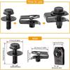 5/10pcs U-clamp Car Body Bolts 6MM Splash Shield Guard Bolts Auto Product Car U-nut Clips  Undertray