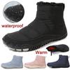 2024 Winter Booties Outdoor Waterproof Barefoot Boots For Women Men Ankle Boots Plush Warm Snow Shoes Non-slip Casual Sneakers