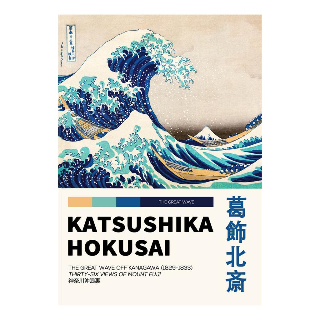 The Great Wave Off Kanagawa Poster Mt Fuji Print Wall Art Picture Vintage Japanese Artwork Canvas Paintings Home Wall Decoration