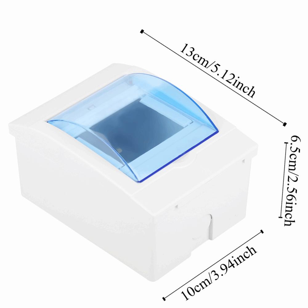 3-4 Ways Distribution Box Plastic Transparent Cove Circuit Breaker Distribution Box Wall Mounted Wall Distribution Box