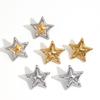 Fashion Delicate Star shaped Stainless Steel Geometric Earrings Metal Smooth High Quality Polished Waterproof Jewelry