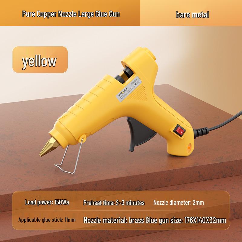 High Viscosity Hot Melt Glue Gun with 7-11mm Sticks for Kids' Crafts and Household Use