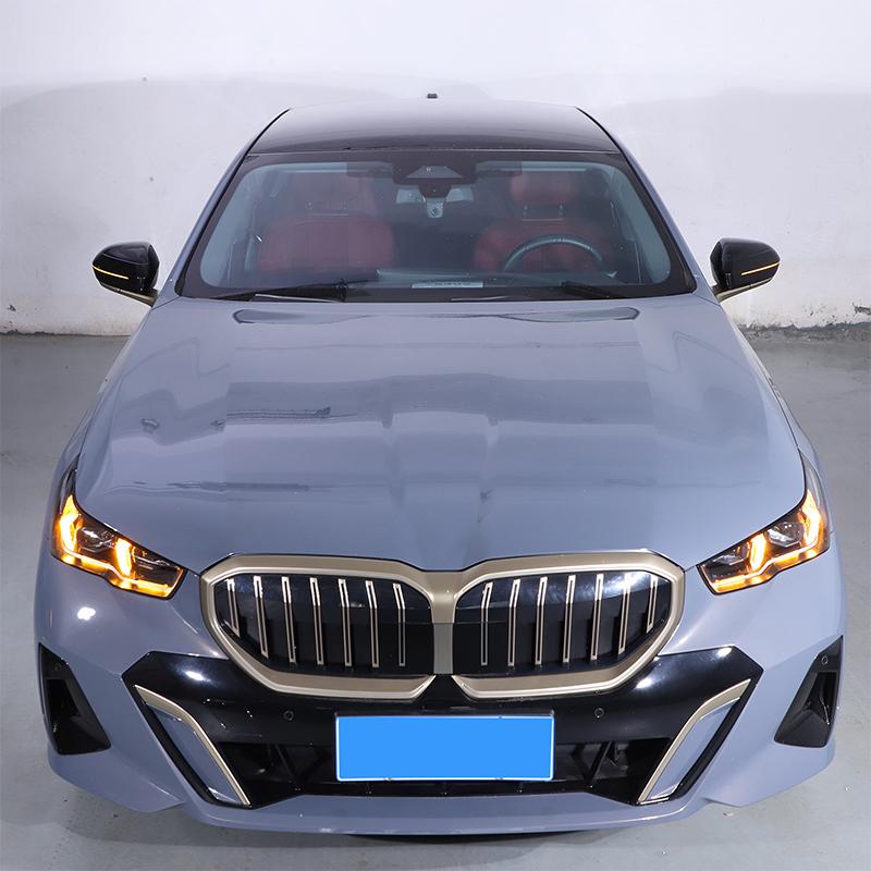 Bright Black Side Mirror Cover Caps for BMW 5 7 I5 I7 Series G60 G61 G68 G70 M5 G90 2024 2025 Car accessories Left Hand Drive