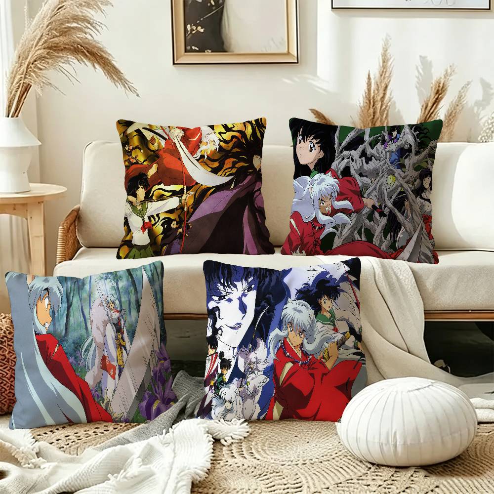 IInuyasha Anime Pillow Cushion Cover Pillowcase Living Room Sofa Home Decor Customized