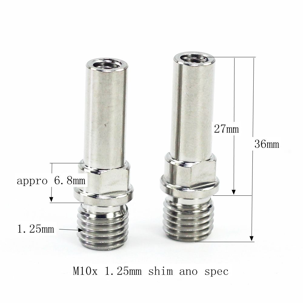 

2pcs Titanium Bike V Brake Boss Cantilever Brakes Post Mount M10 M8 1.25mm 1.0mm Ti V Brake Screws Bolts M10 1.25 lower