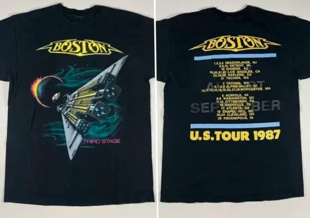 Boston Rock Band Concert Tour 1987 T Shirt L
