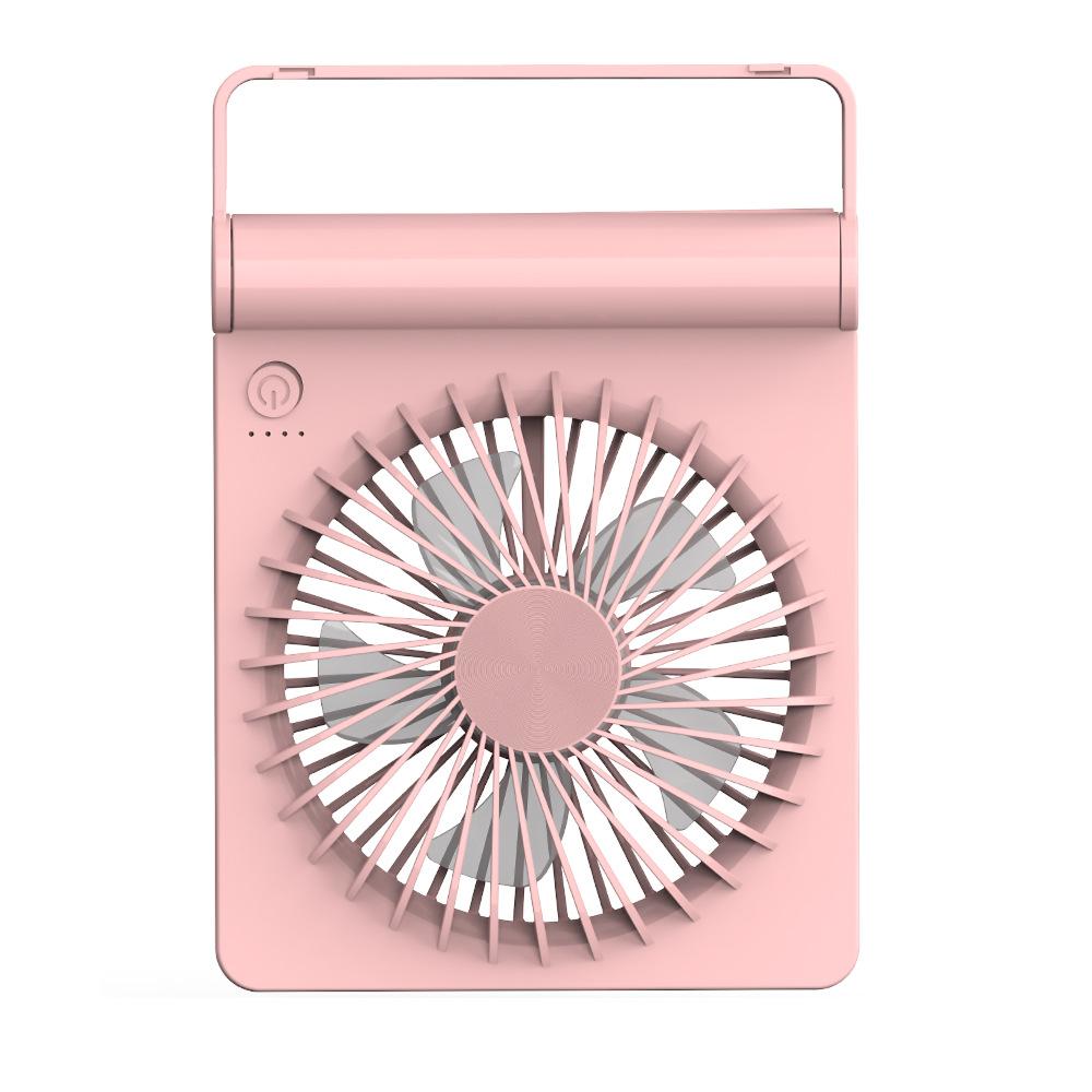 New Spot Rechargeable USB Small Fan Silent Portable Office Portable Mini Desktop Small Fan Black