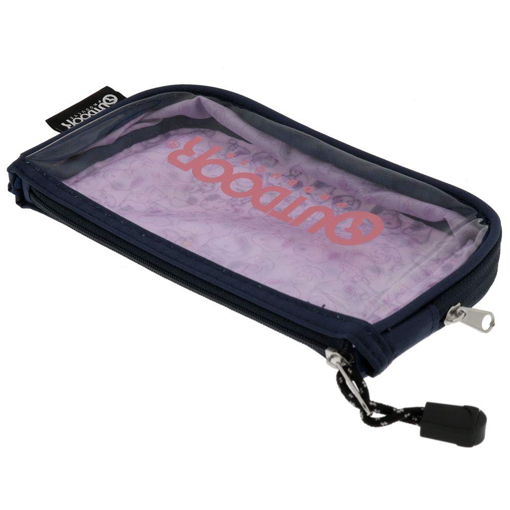 Sunstar Stationery Snoopy Outdoor Clear Flat Pencil Case Pastel S1422260