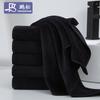 Microfiber Dry Hair Towel Edge-banded Printed Plain Weave CN Black Cross-Border Supply Vacuum-Packaged Sports Gym Customizable