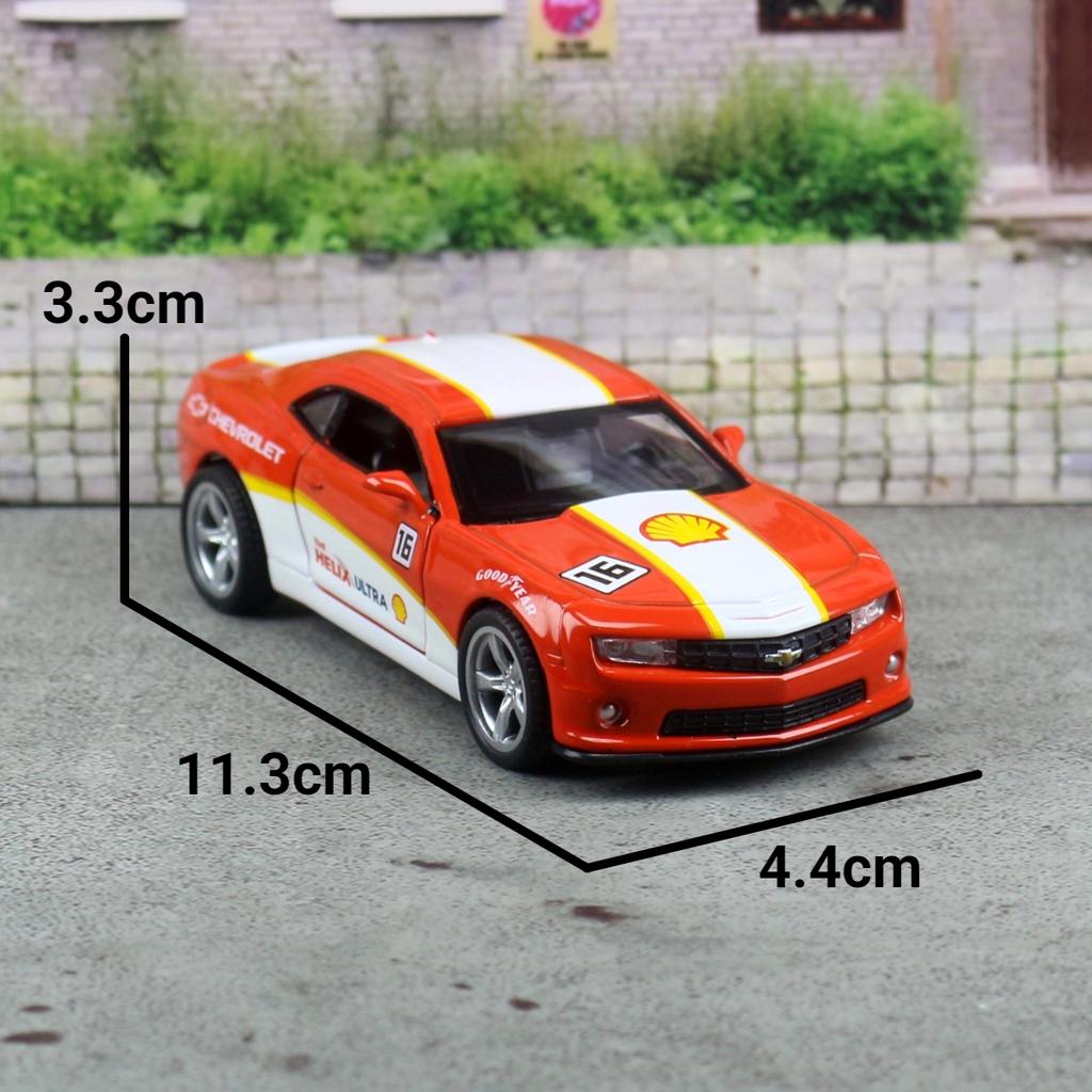 AJR3 1/43 Chevrolet Camaro SS Super Racing Spielzeugauto Modell CCA Druckgusslegierung Miniatur Freilauf Rückzieher Sammlung Geschenk Jungen