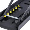 Pedicure Stool For Nail Technology Foldable Adjustable Pedicure Foot Stand Non-Slip Foot Stool W/ 6 Heights Black Pedicure Tool