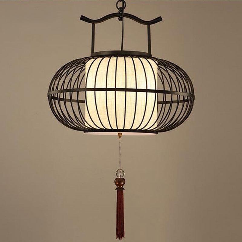 Chinese Style Pendant Lights Lantern Led Hanging Lamp for Study Living Room Light Fixtures Loft Industrial Home Decor Luminaire