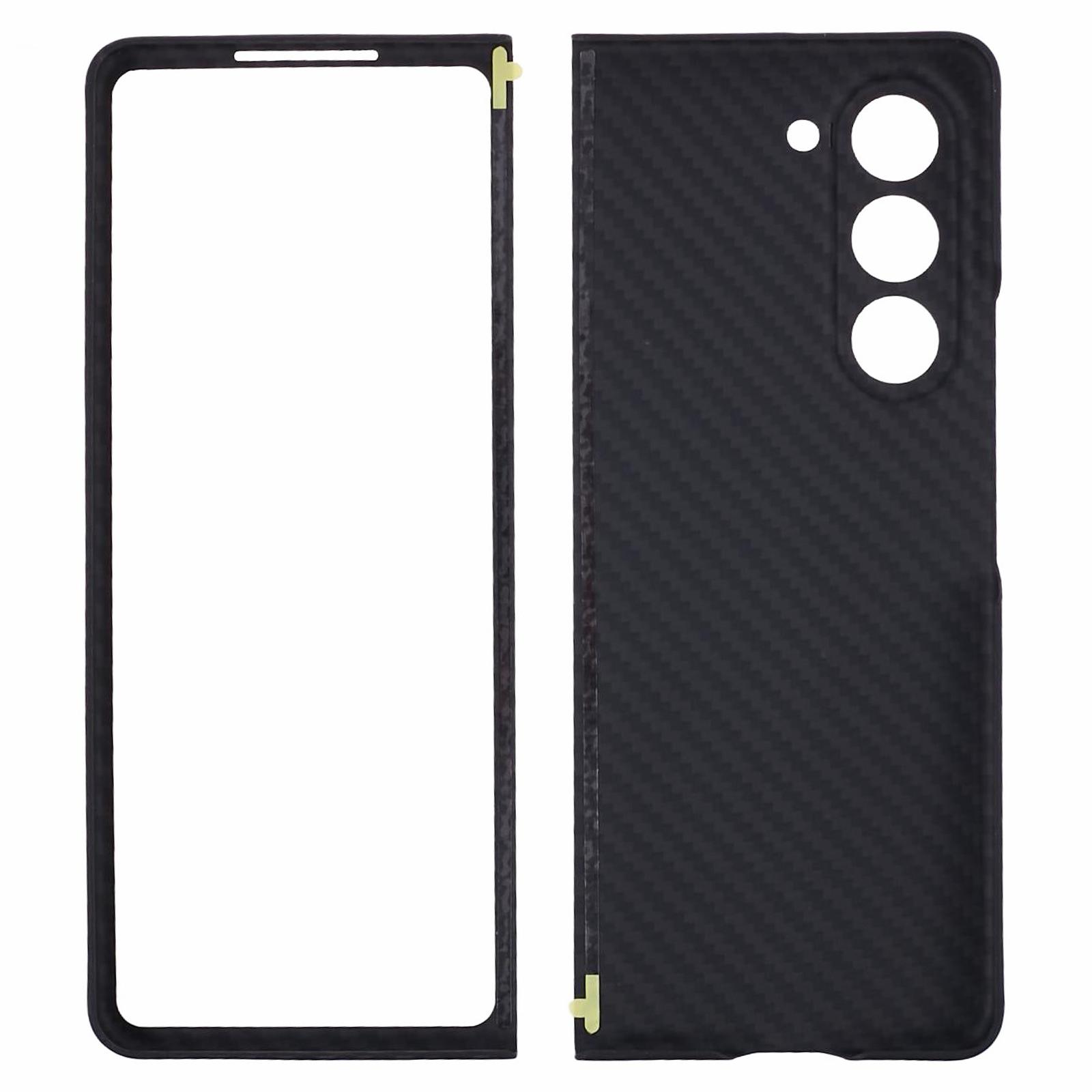 

For Samsung Galaxy Z Fold6 5G Case 1500D Coarse Texture Aramid Fiber Phone Cover Precision Cut-Out Black