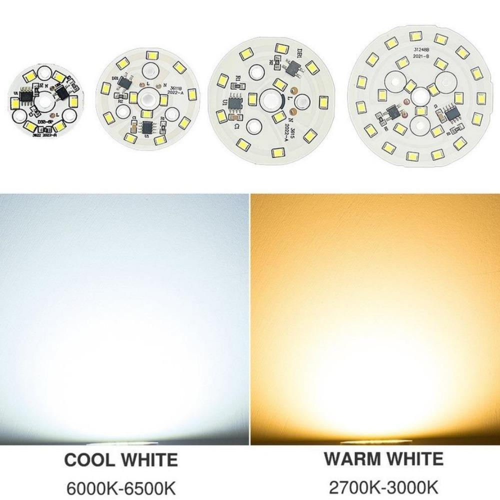 2 buc. Chip LED pentru Bec 3W 5W 7W 9W 12W SMD 2835 Margele Luminoase Rotunde AC 220V Chip Bec Iluminat Reflector
