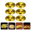 9 Pcs Oil Float Exquisite Wick Floating Holders Buddha Lamp Glass Fuel Enshrine Accessories Supplies Aluminum