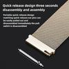 For Huawei Watch Fit 4/Fit 4 Pro/Fit 3 Replacement Strap Stainless Steel Milanese Magnetic Watch Band