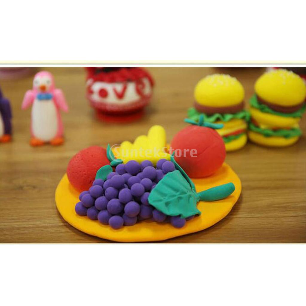 24 Colors Ultra-light Putty Soft Ploymer DIY Modeling Clay Colorful Play with 3 Tools Children
