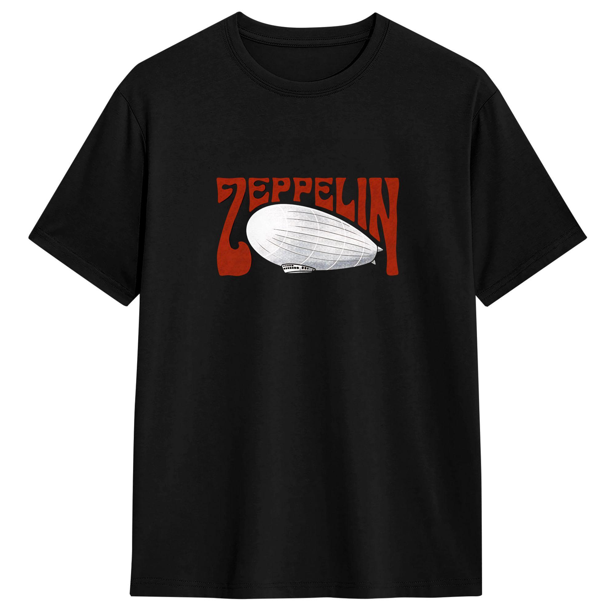 Unisexs Leds Zeppelins TShirts 100 Cotton Top Tees Beach Streetwear Short Sleeve TShirt O Neck Hippie Casual Tshirt S