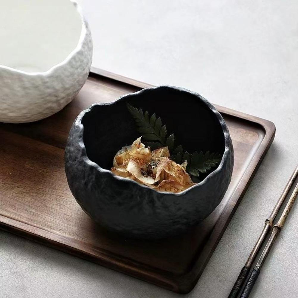 Ceramic Dessert Bowl Matte Finish Dessert Plates High-end Cold Dishes Plate Collection