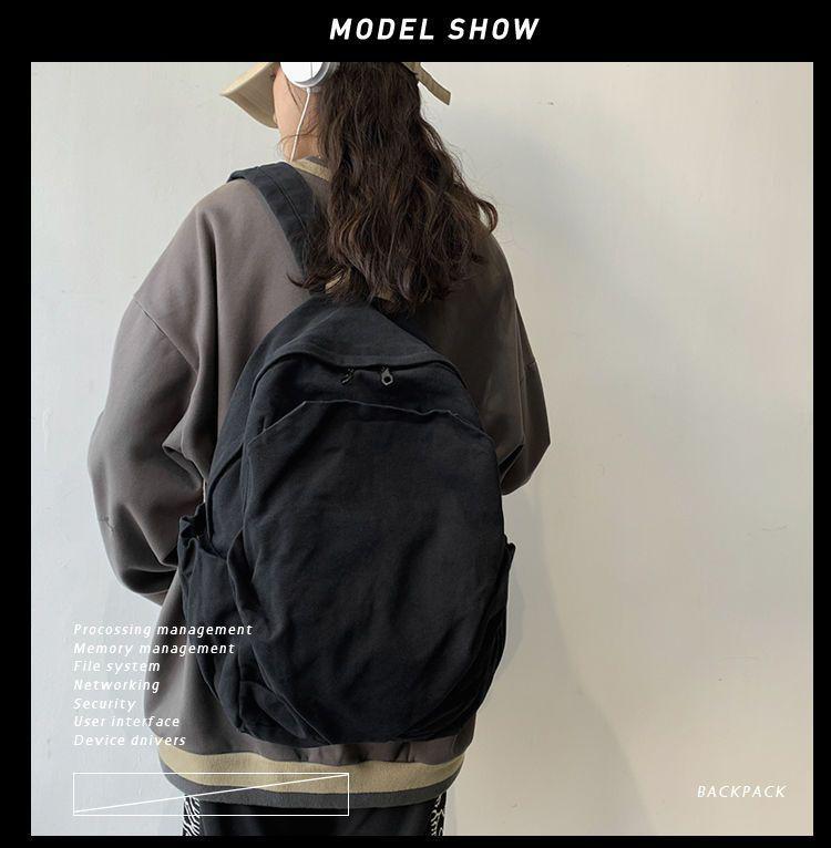 Women's Retro Canvas Backpack: Spacious, Durable & Stylish for College, Travel & More